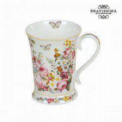 Tasse en porcelaine bloom white - Collection Kitchen's Deco by Bravissima Kitchen