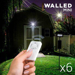 Spots LED WalLED Mini à Télécommande (pack de 6)