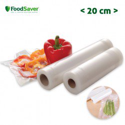 PACK DE 2 ROULEAUX POUR L'APPAREIL DE MISE SOUS VIDE FOODSAVER (20CM CHACUN)