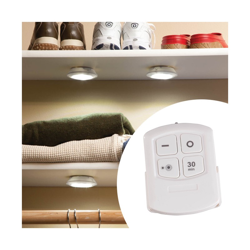 Lampes à LED sans fil AGL avec télécommande – Pack de 3