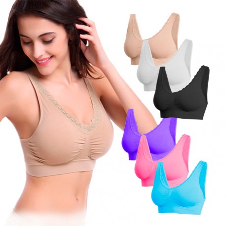  PACK DE 3 SOUTIEN GORGE SANS ARMATURE COMFORTIS BRA 