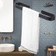 PORTE-SERVIETTES DE SALLE DE BAIN EN MÉTAL AVEC ADHÉSIFS OU VIS