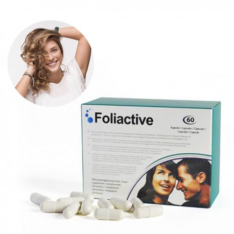 FOLIACTIVE CAPSULES COMBAT LA CHUTE DE CHEVEUX ET APPORTE BRILLANCE ET FORCE