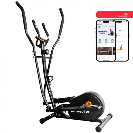 VÉLO ELLIPTIQUE AVEC 8 NIVEAUX DE RÉSISTANCE ET MONITEUR DE FRÉQUENCE CARDIAQUE AVEC APP