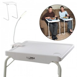 TABLE PLIANTE PORTATIVE EXPRESS - POUR LIT, PLIABLE ET RÉGULABLE