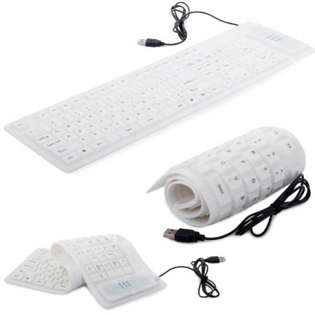 CLAVIER FLEXIBLE USB EN SILICONE