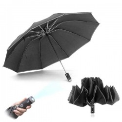 PARAPLUIE RÉVERSIBLE PLIABLE AVEC LED