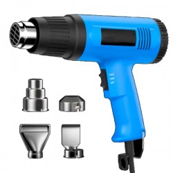 PISTOLE DE CHALEUR ÉLECTRIQUE 2300W AVEC 2 MODES DE CHAUFFAGE JUSQU'À 600ºC
