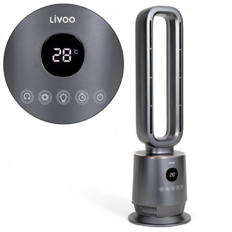AEROTHERMOS SANS PALES 2 EN 1 AVEC TÉLÉCOMMANDE ET 7 COULEURS LED