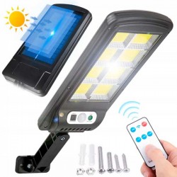 LAMPE SOLAIRE AVEC SENSEUR DE MOUVEMENT ET TÉLÉCOMMANDÉE