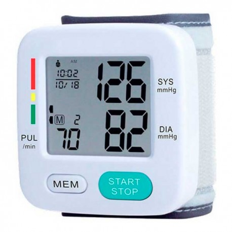 Tensiomètre de poignet avec écran LCD et fonction mémoire