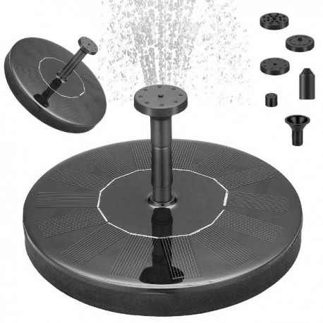 FONTAINE SOLAIRE FLOTTANTE POUR JARDIN 