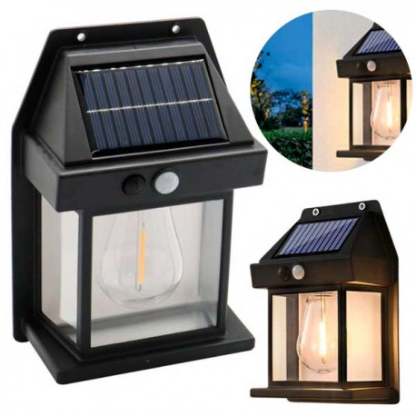 LAMPE SOLAIRE IMPERMÉABLE AVEC CAPTEUR DE MOUVEMENT ET TROIS MODES DE LUMIÈRE